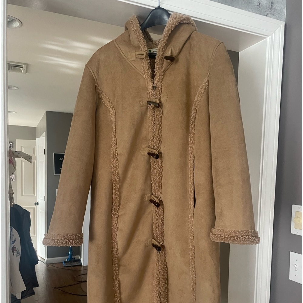 L.L.Bean faux sterling coat, NWOT